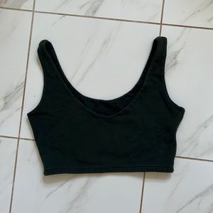 brandy melville dark green lydia tank
